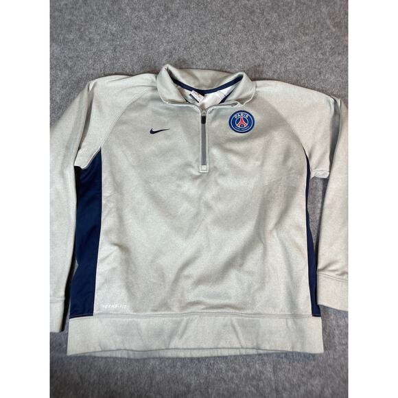 Nike Paris Saint Germain Chicago Magic Soccer Sweatshirt Mens XL Therma Fit Gray - Picture 1 of 7